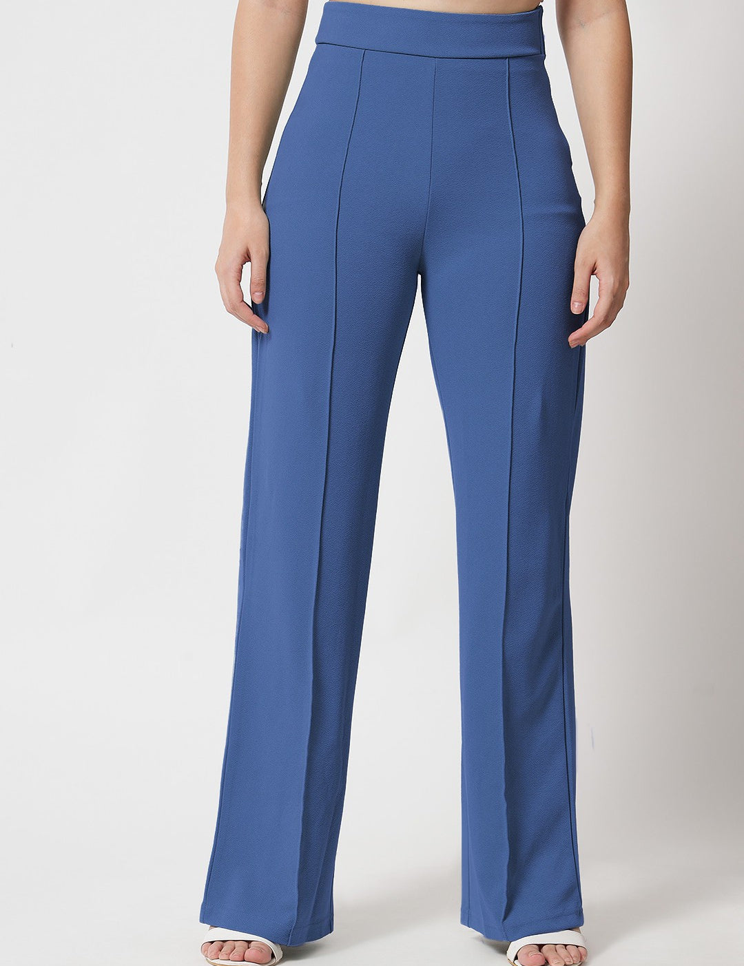 KOTTY Regular Fit Women Blue Trousers 
