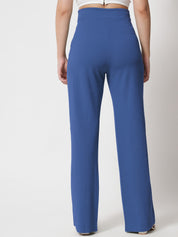 KOTTY Regular Fit Women Blue Trousers 