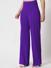 KOTTY Womens Solid Attractive High Rise Pant