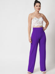 KOTTY Womens Solid Attractive High Rise Pant