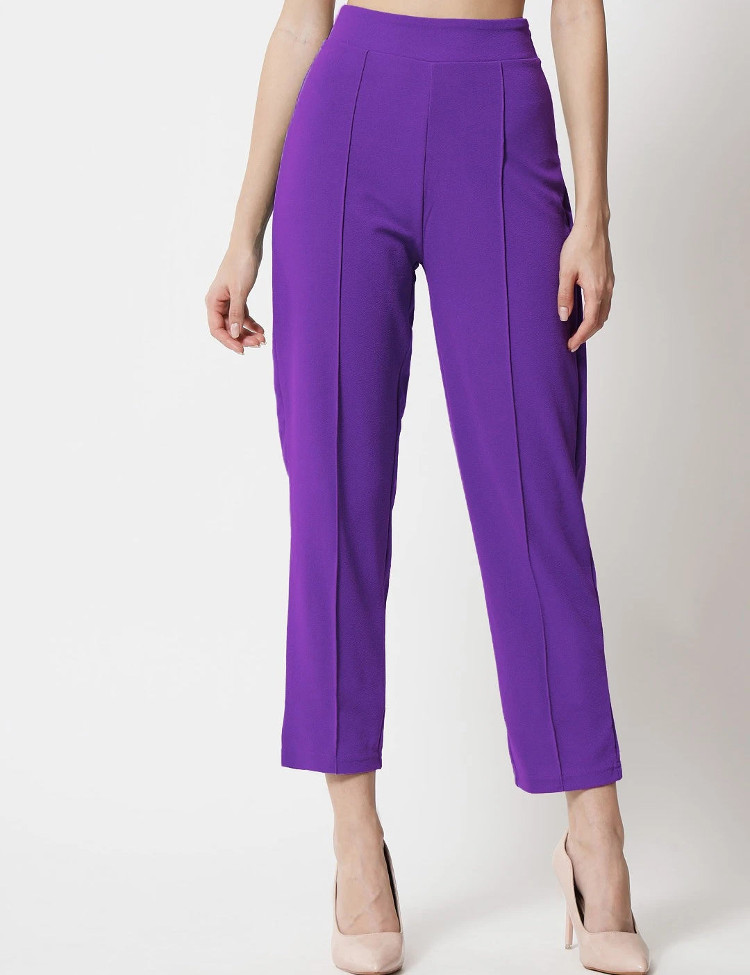KOTTY Regular Fit Women Purple Trousers 