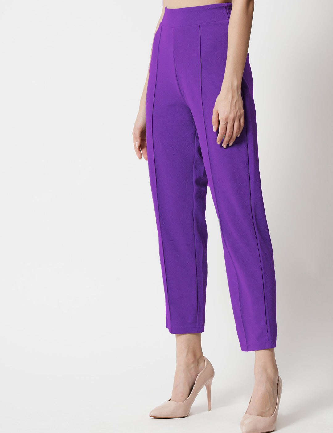 KOTTY Regular Fit Women Purple Trousers 
