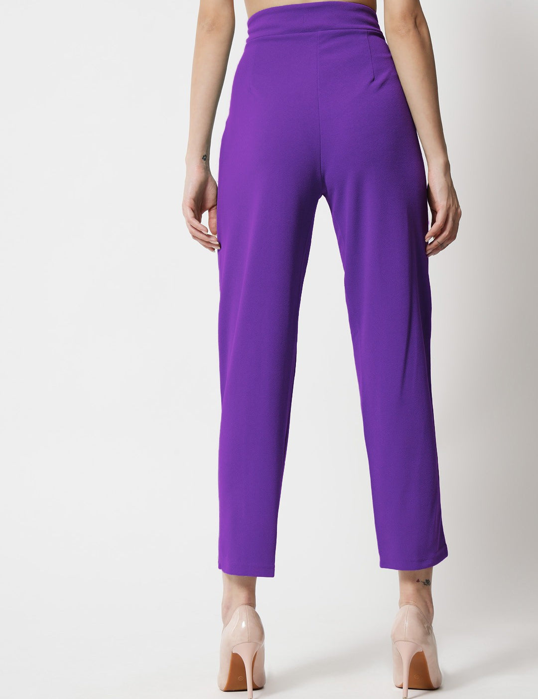 KOTTY Regular Fit Women Purple Trousers 