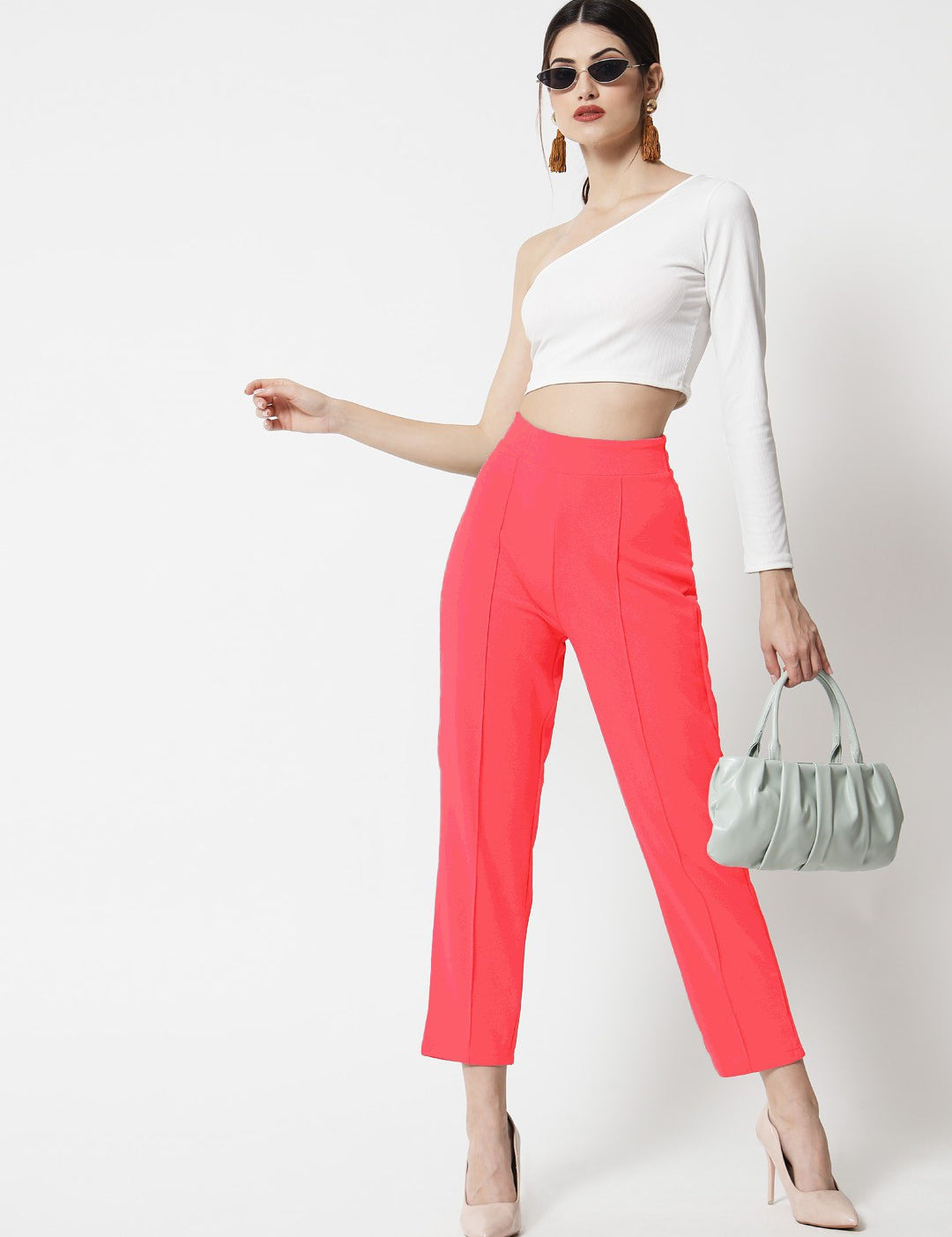 KOTTY Regular Fit Women Pink Trousers 