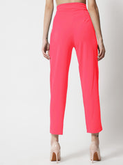 KOTTY Regular Fit Women Pink Trousers 