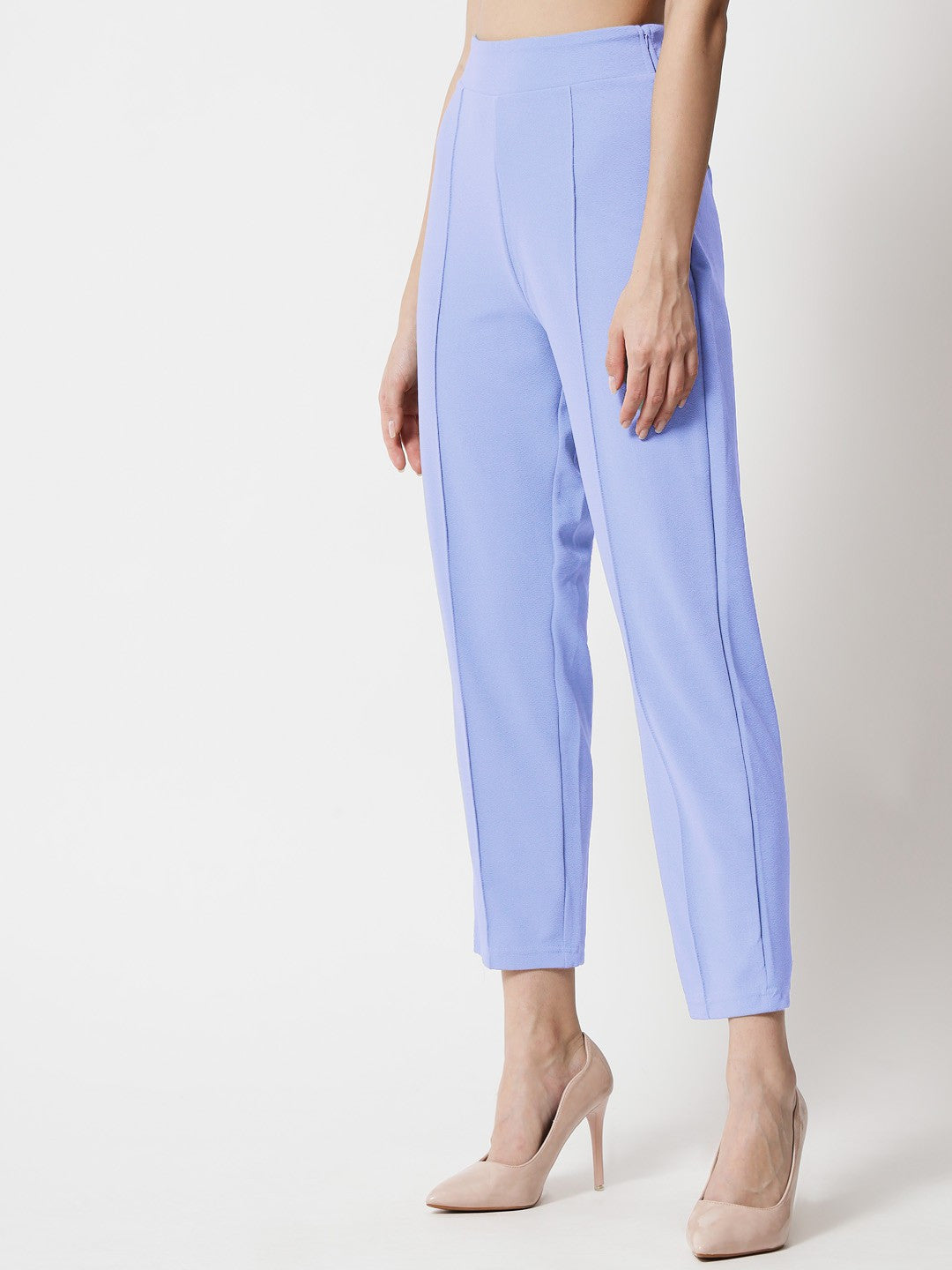 KOTTY Regular Fit Women Light Blue Trousers 