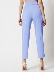 KOTTY Regular Fit Women Light Blue Trousers 