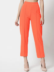 KOTTY Regular Fit Women Orange Trousers 