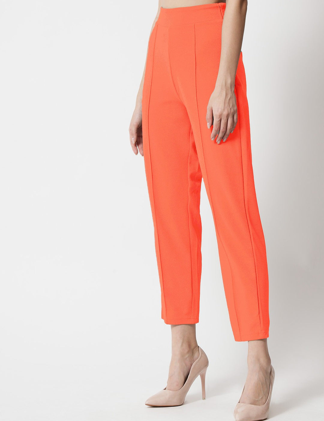 KOTTY Regular Fit Women Orange Trousers 