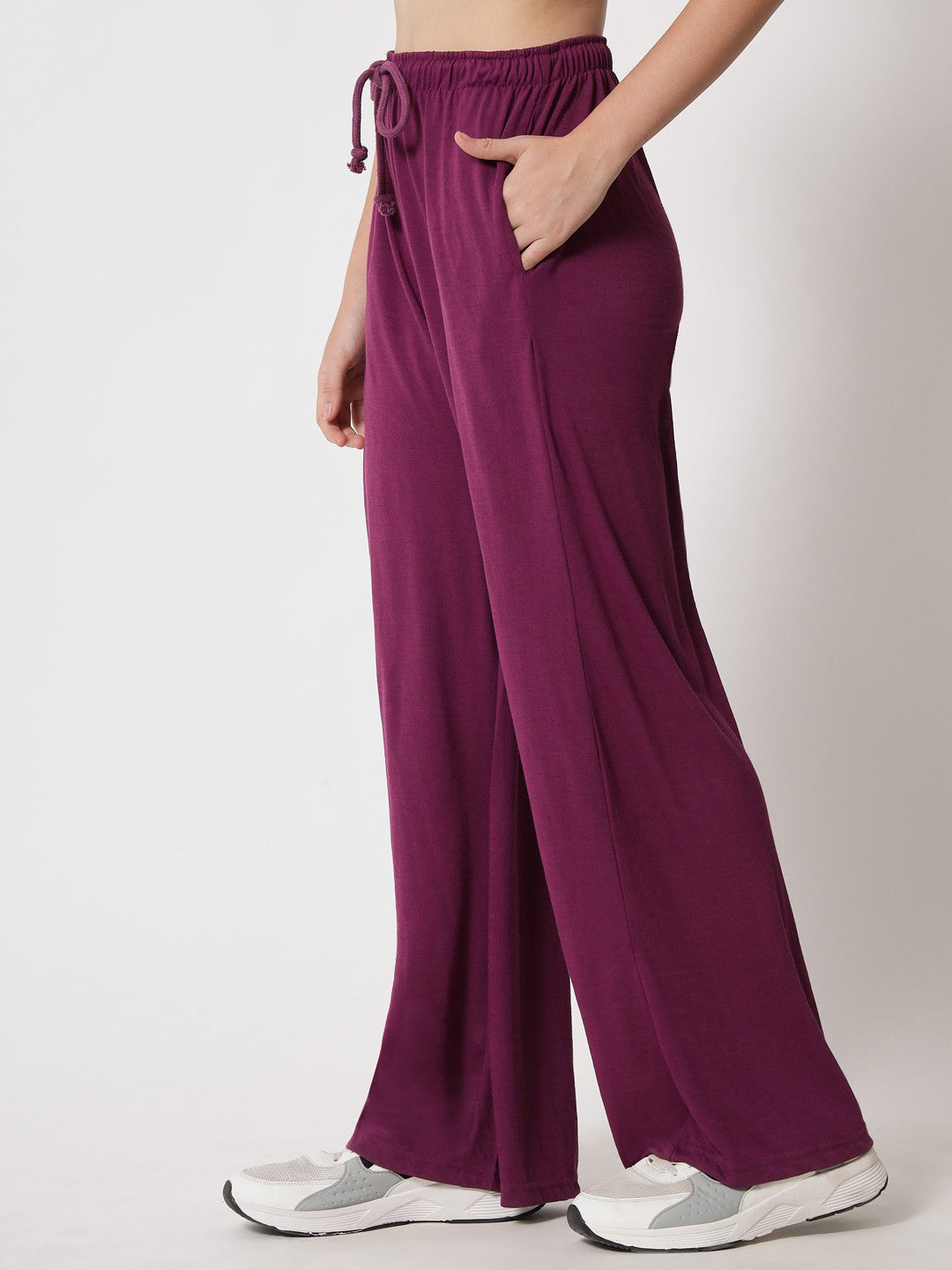 KOTTY Regular Fit Women Purple Trousers 