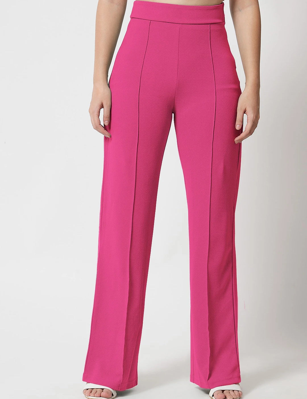 KOTTY Womens Solid Attractive High Rise Pant