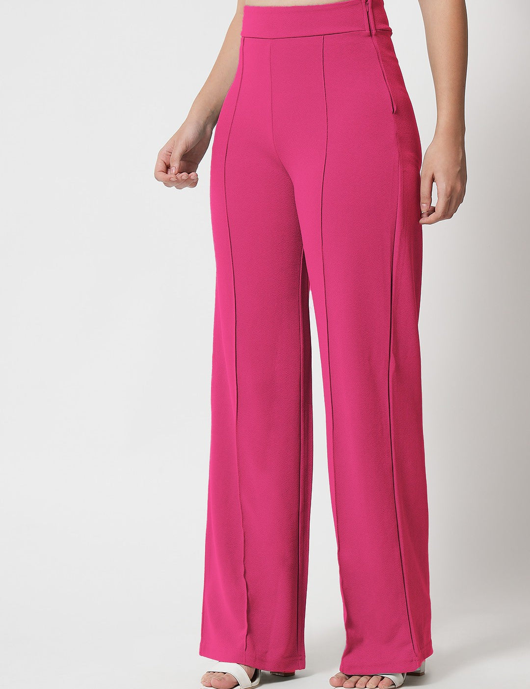 KOTTY Womens Solid Attractive High Rise Pant