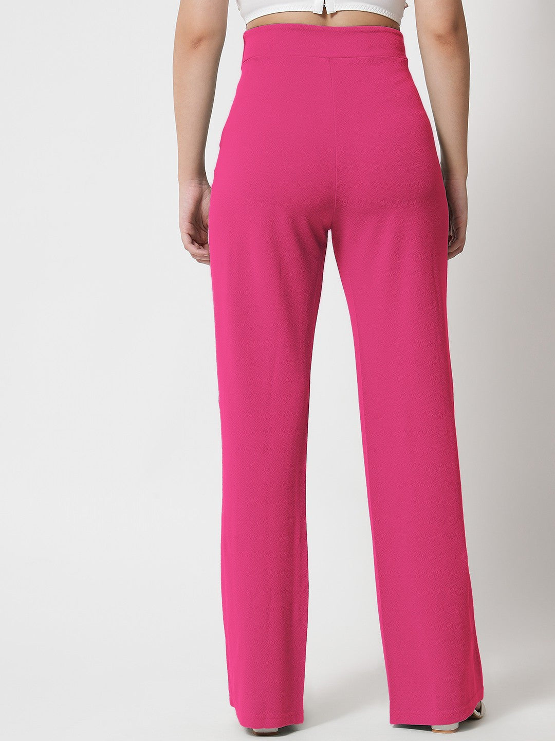KOTTY Womens Solid Attractive High Rise Pant