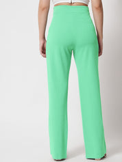 KOTTY Regular Fit Women Light Green Trousers 