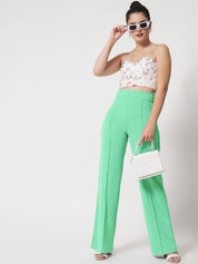 KOTTY Regular Fit Women Light Green Trousers 