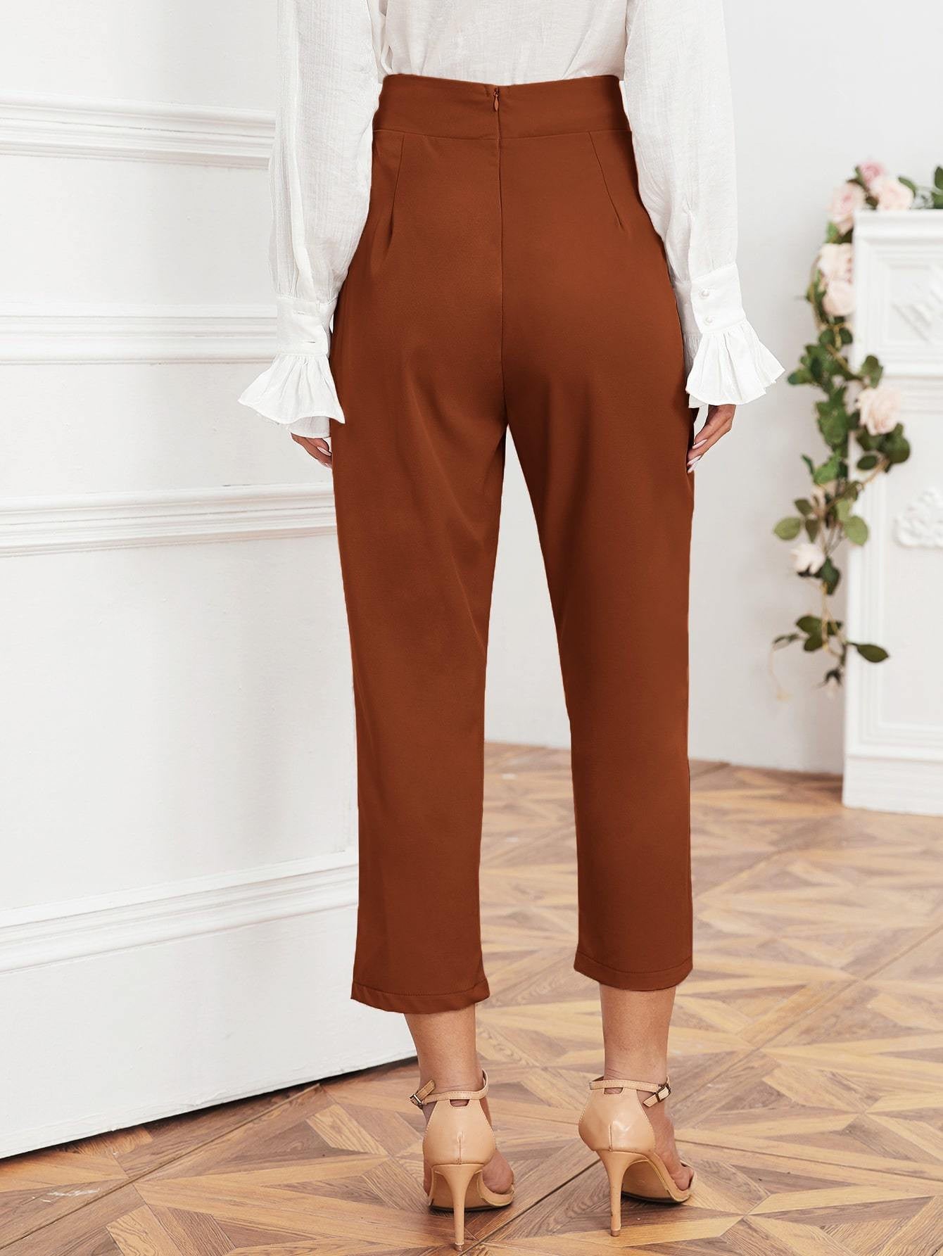 KOTTY Regular Fit Women Brown Trousers 