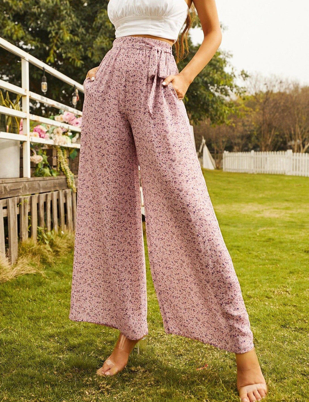 KOTTY Womens Solid Attractive High Rise Pant