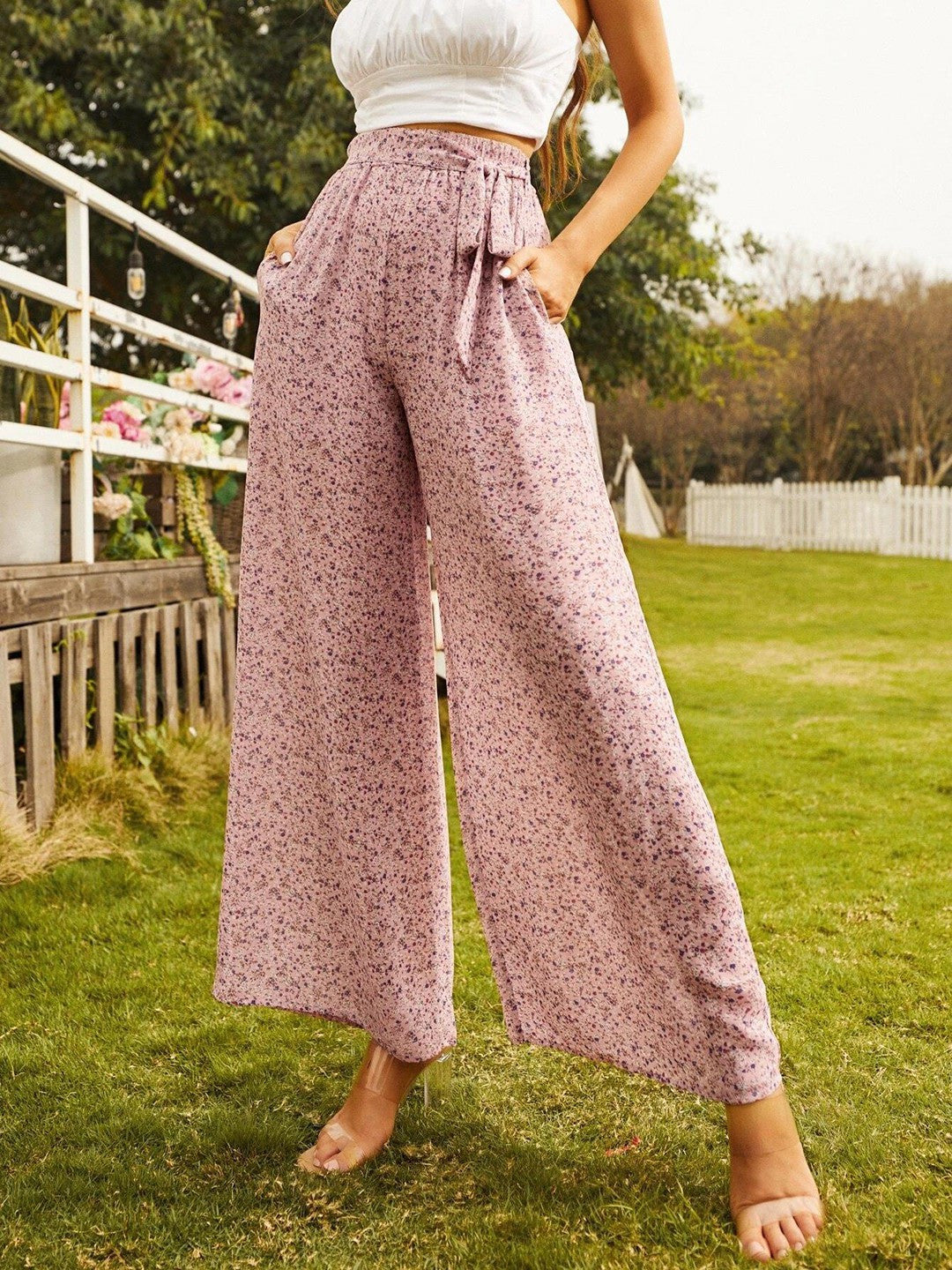 KOTTY Womens Solid Attractive High Rise Pant