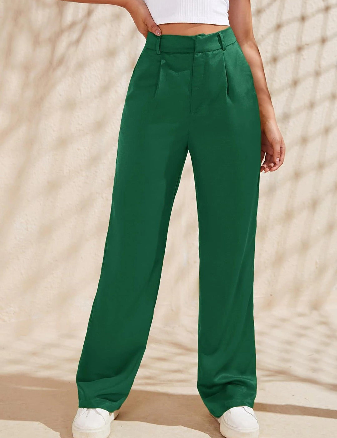 KOTTY Regular Fit Women Dark Green Trousers 
