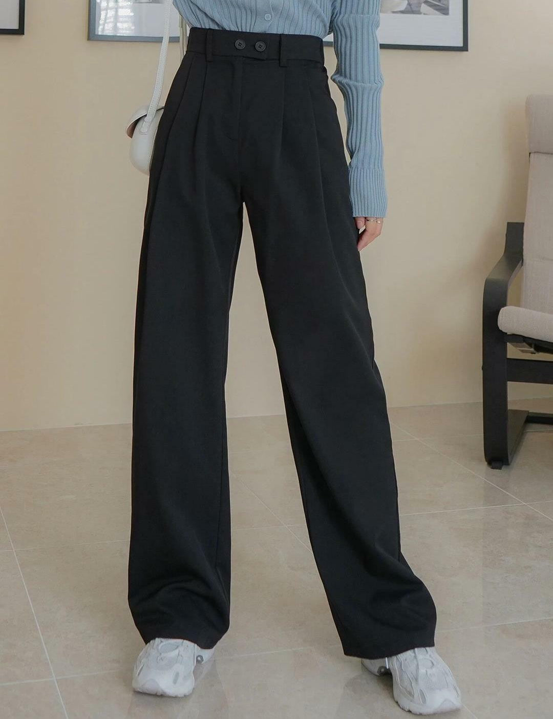 KOTTY Regular Fit Women Black Trousers 