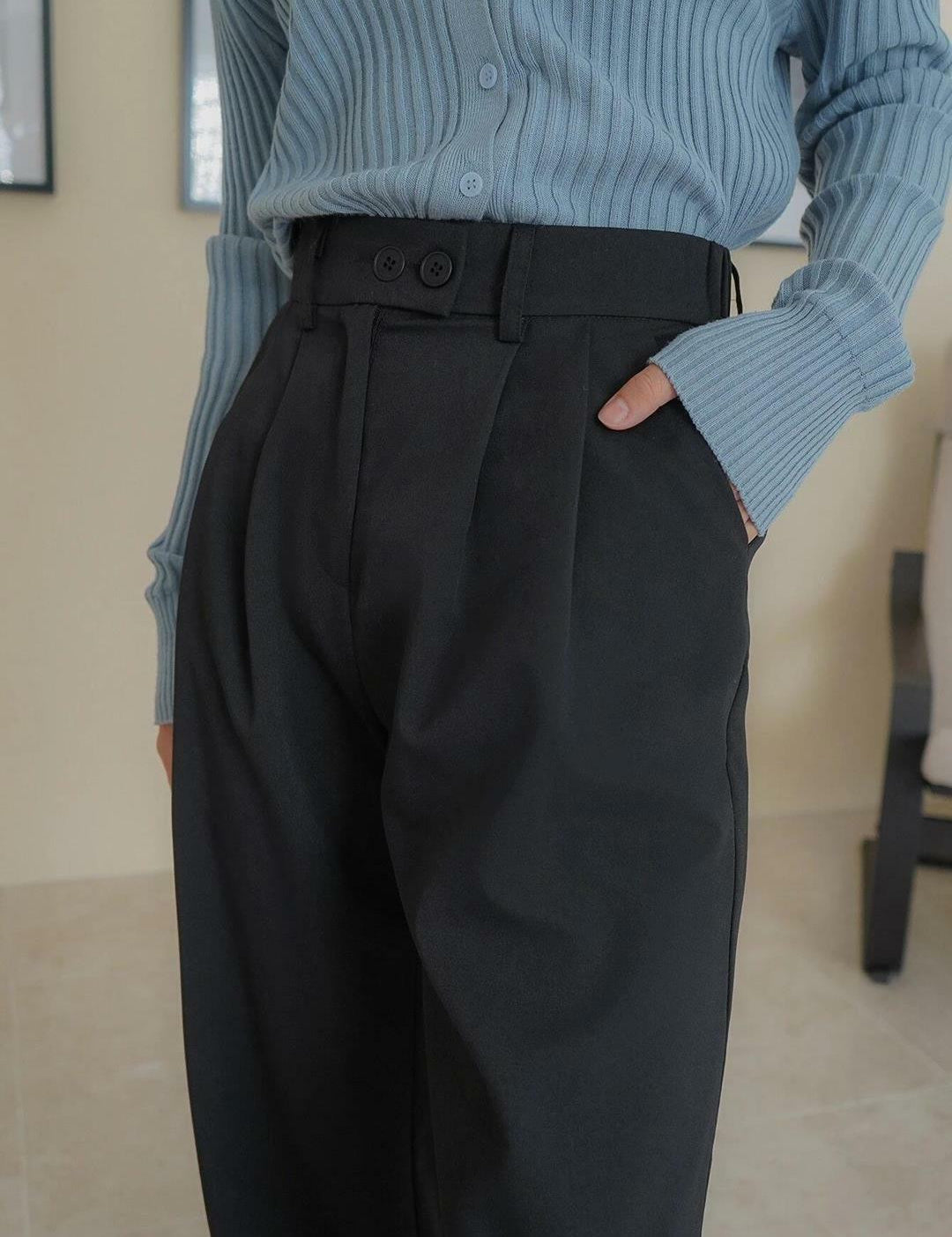 KOTTY Regular Fit Women Black Trousers 