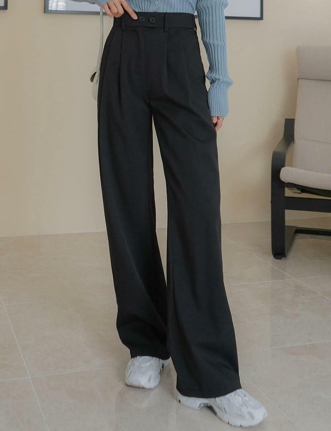 KOTTY Regular Fit Women Black Trousers 