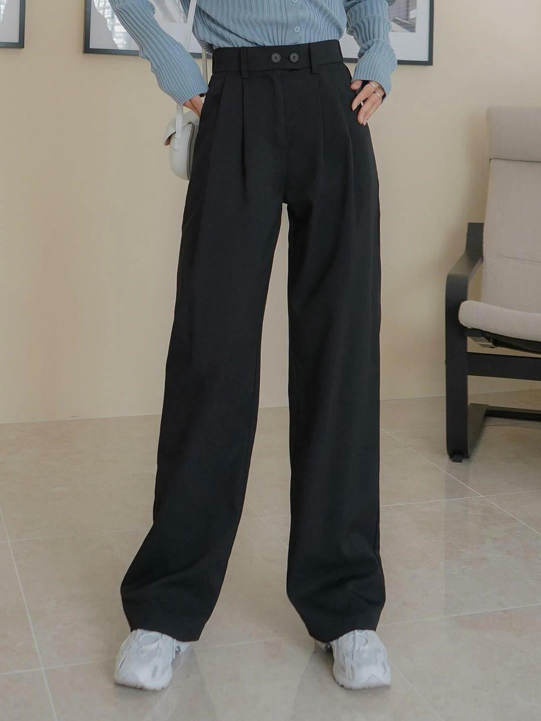 KOTTY Regular Fit Women Black Trousers 
