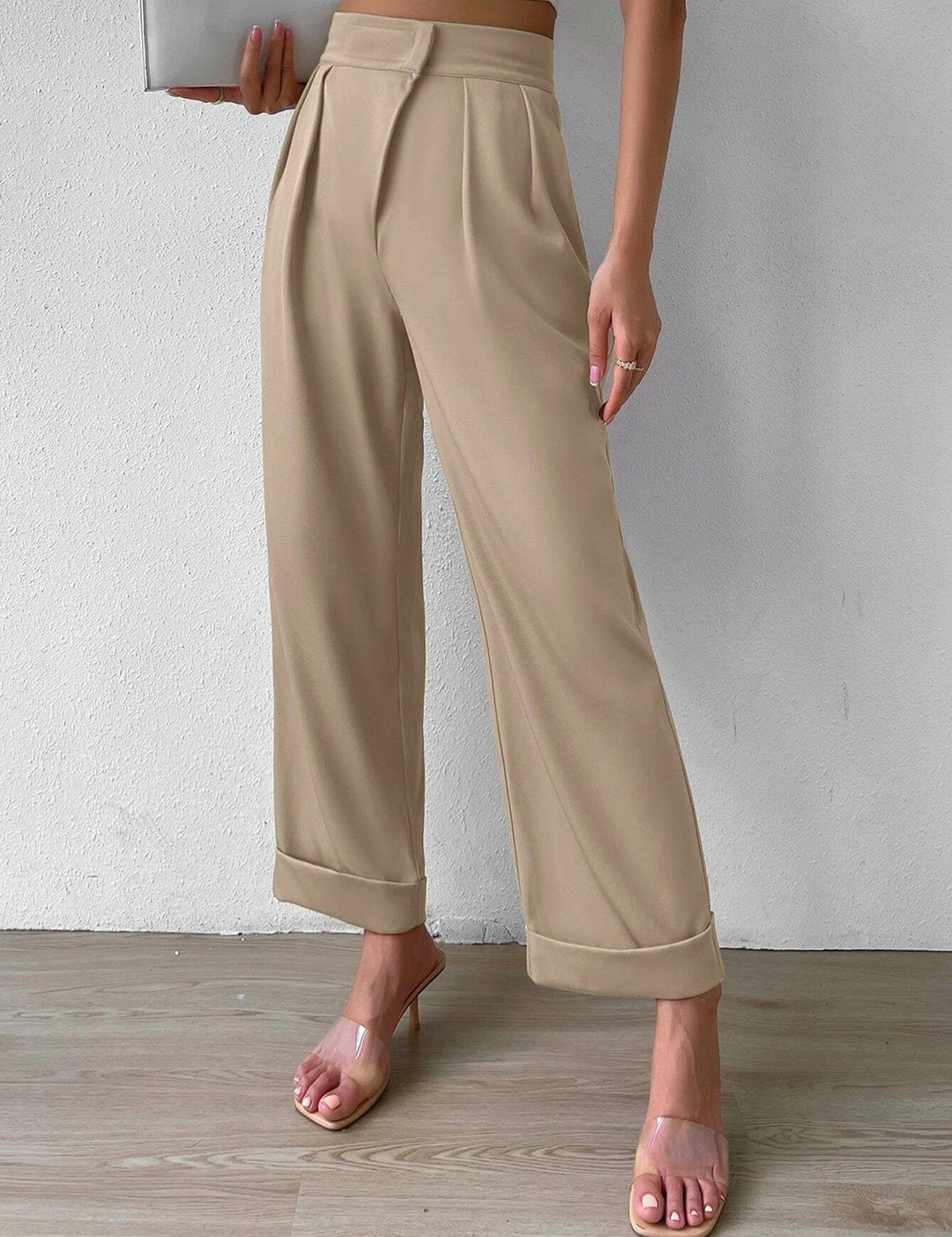 KOTTY Regular Fit Women Beige Trousers 