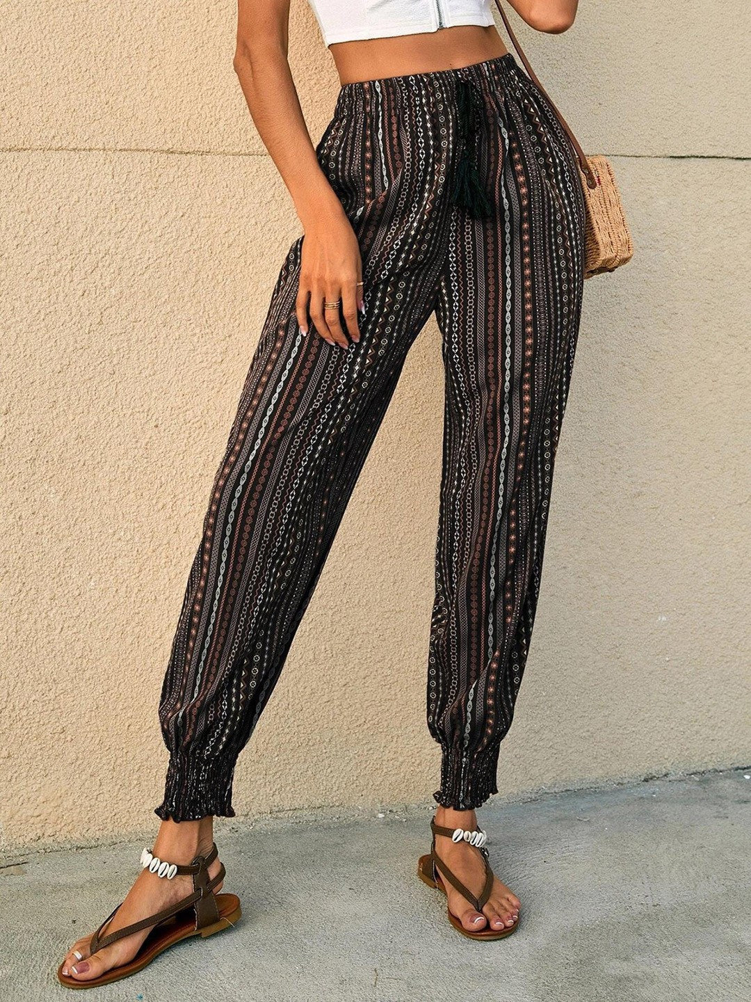 KOTTY Womens Solid Attractive High Rise Pant