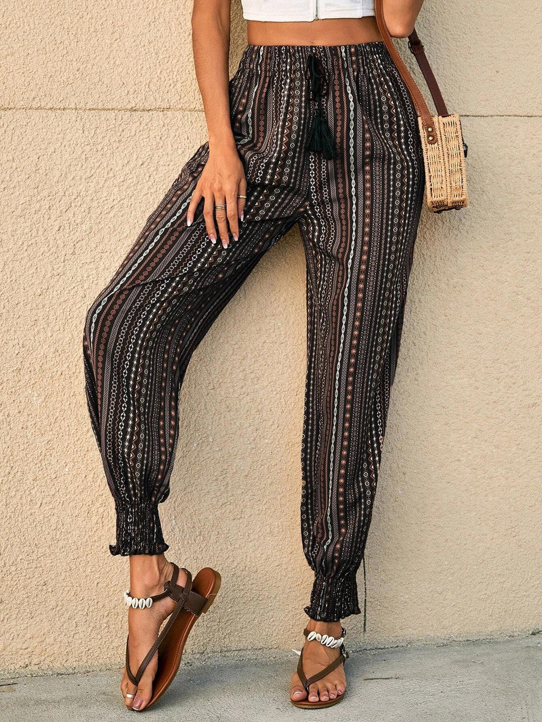 KOTTY Womens Solid Attractive High Rise Pant
