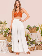 KOTTY Relaxed Women White Trousers 