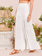 KOTTY Relaxed Women White Trousers 