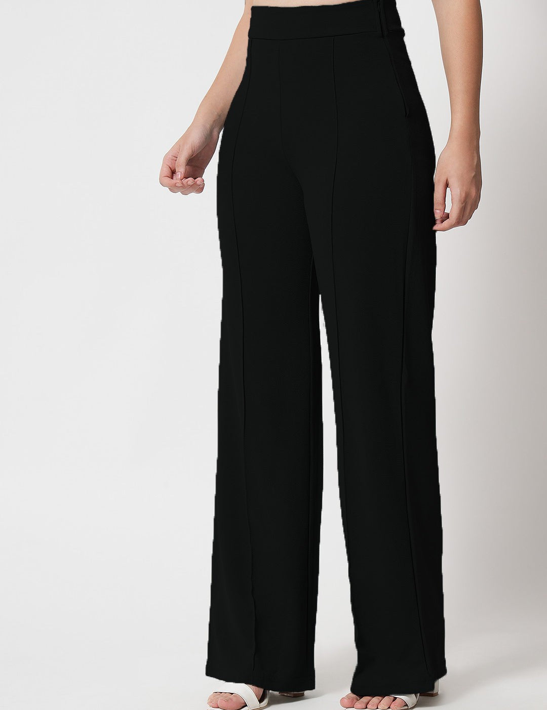 KOTTY Regular Fit Women Black Trousers 