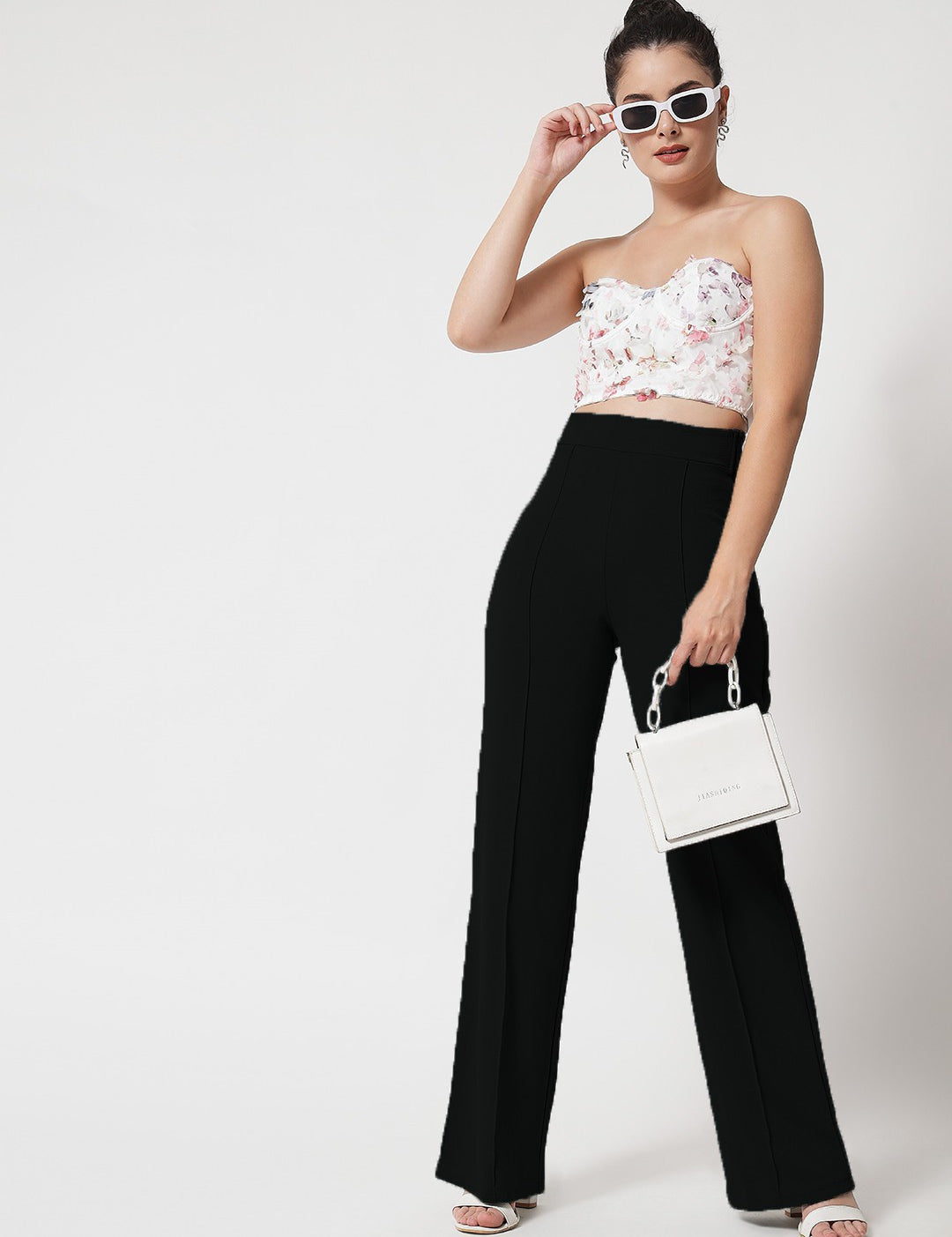 KOTTY Regular Fit Women Black Trousers 