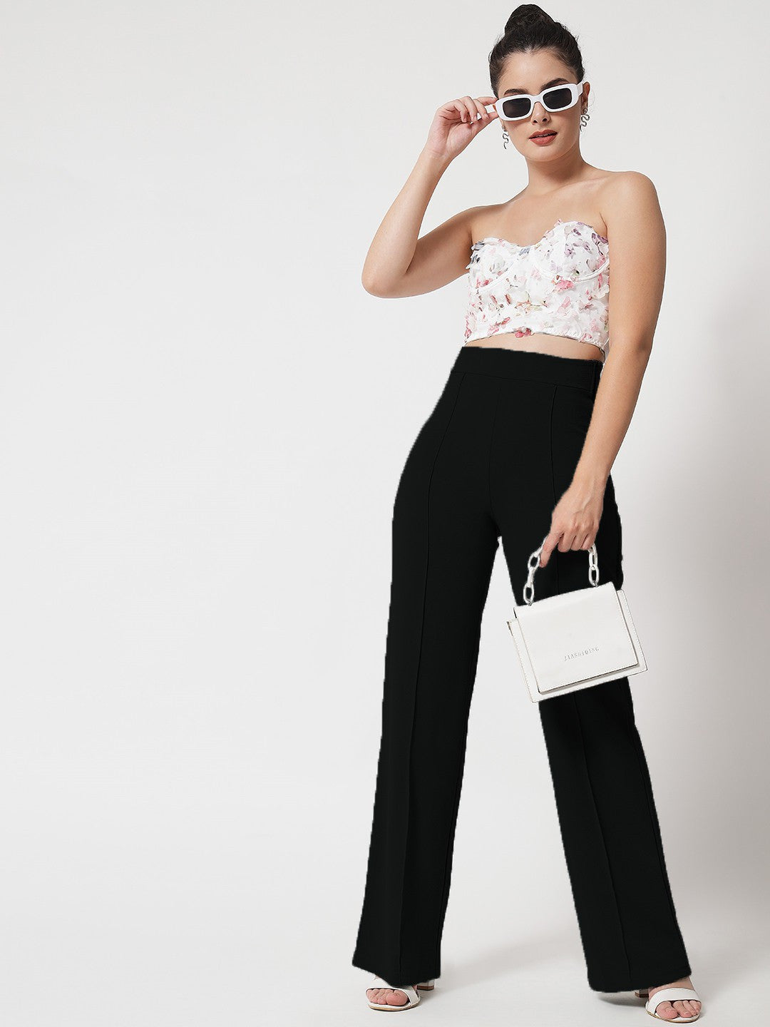 KOTTY Regular Fit Women Black Trousers 