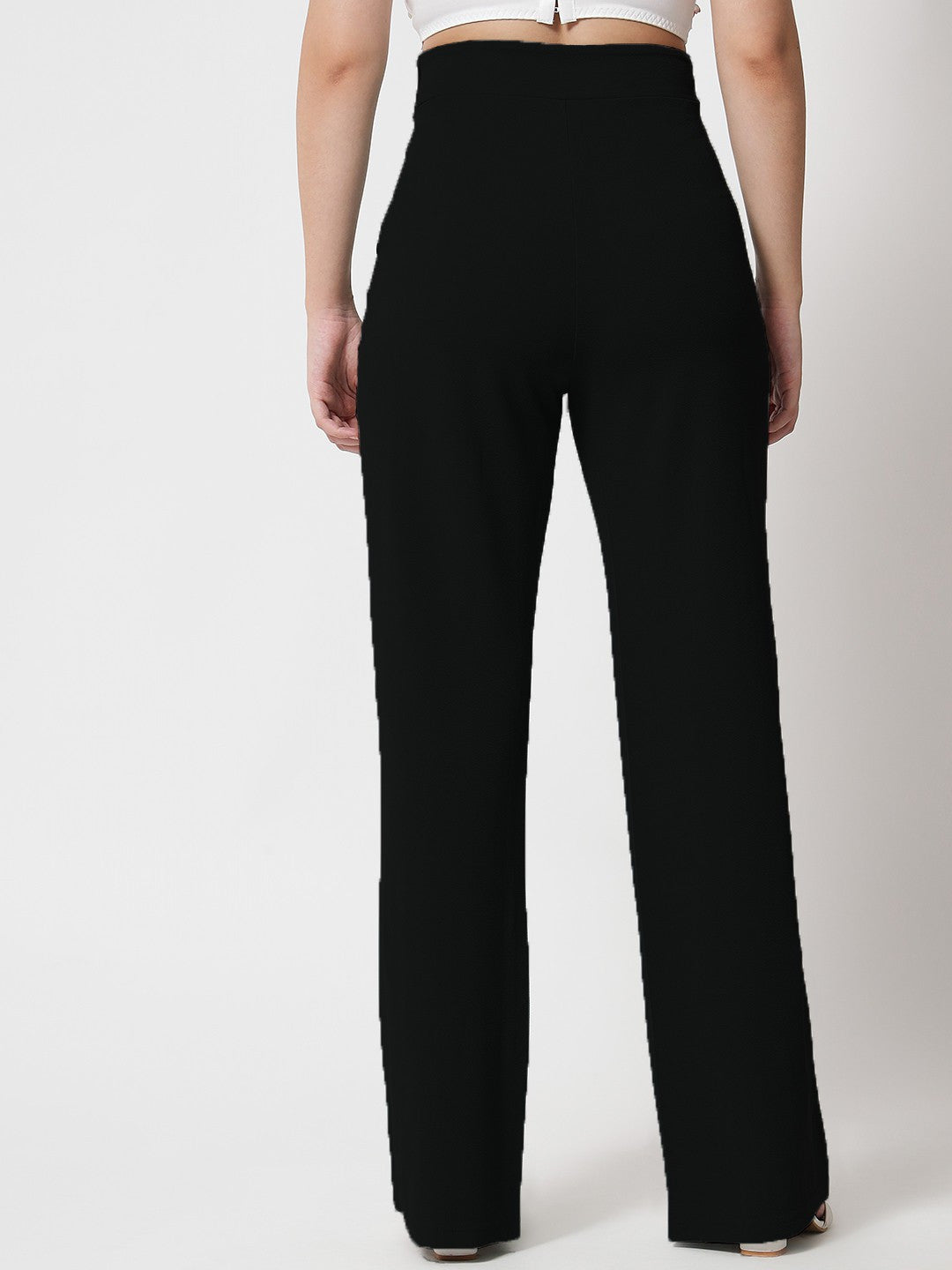 KOTTY Regular Fit Women Black Trousers 