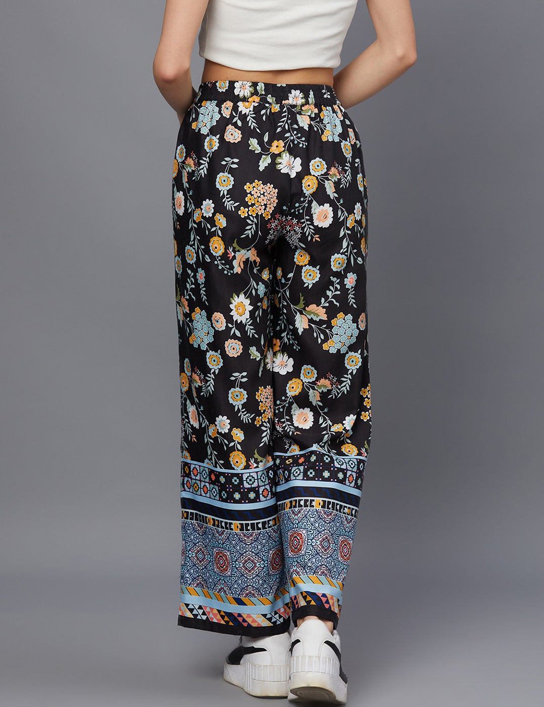 KOTTY Womens Solid Attractive High Rise Pant