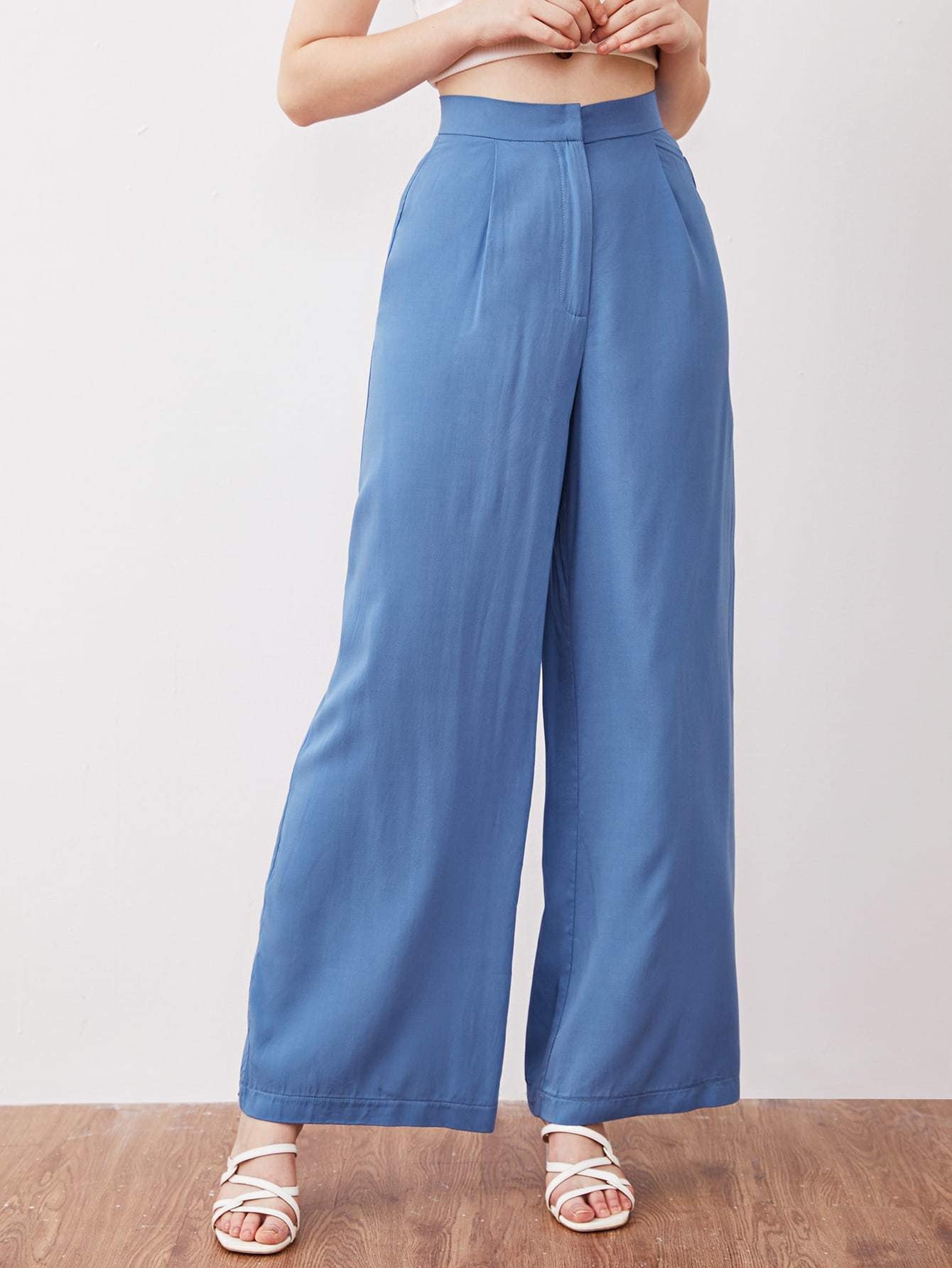 KOTTY Womens Solid Attractive High Rise Pant