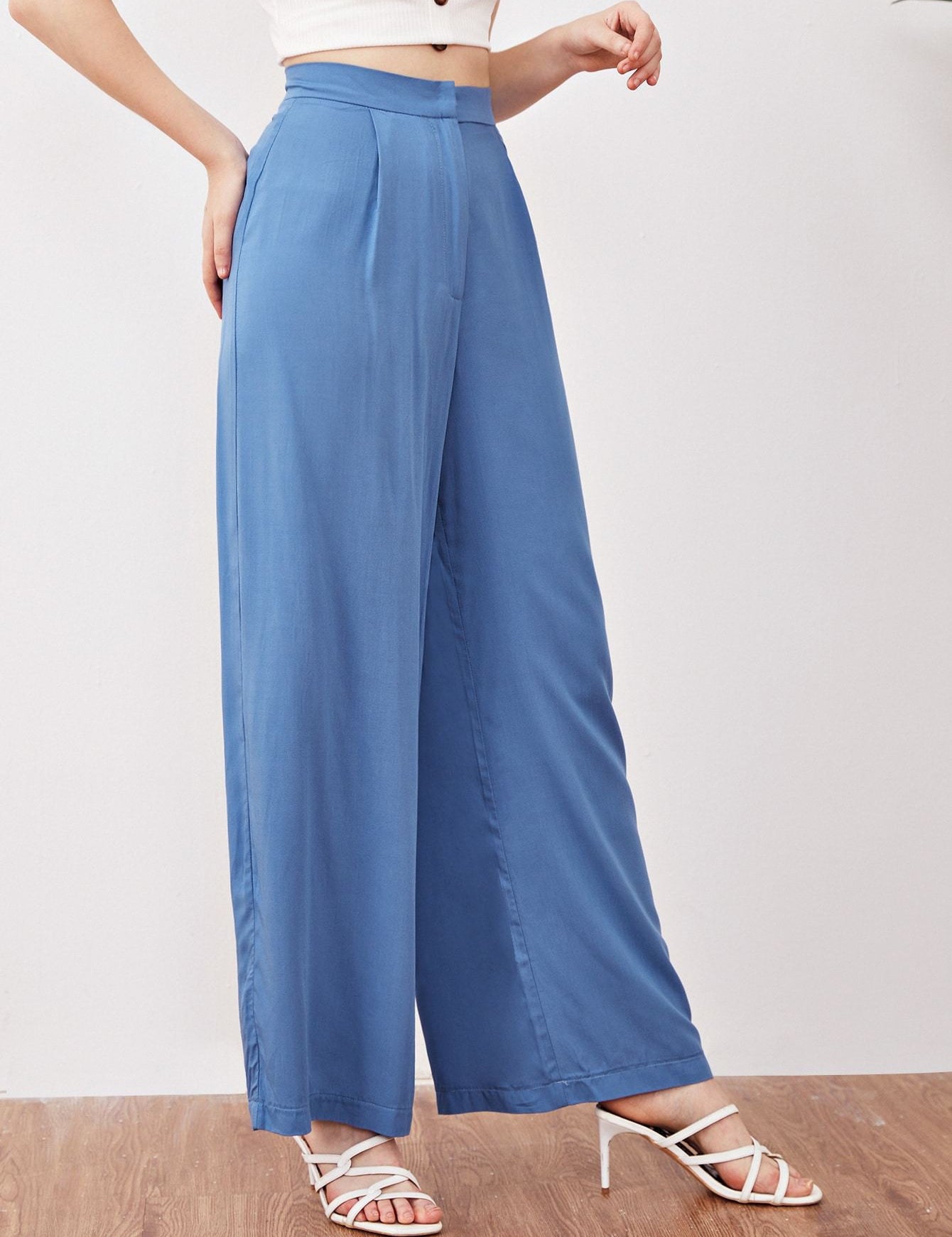 KOTTY Womens Solid Attractive High Rise Pant