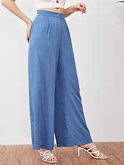 KOTTY Womens Solid Attractive High Rise Pant