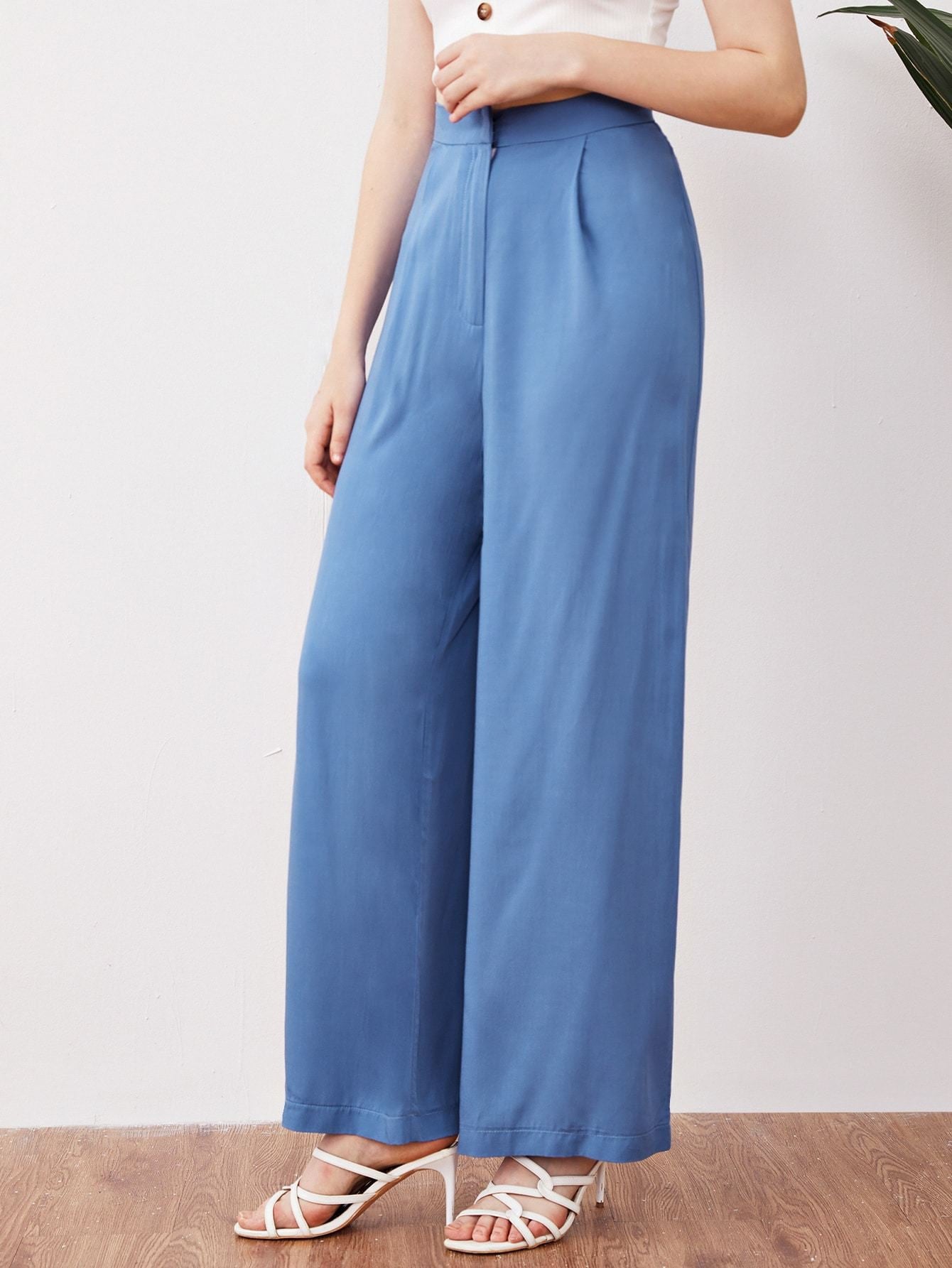KOTTY Womens Solid Attractive High Rise Pant