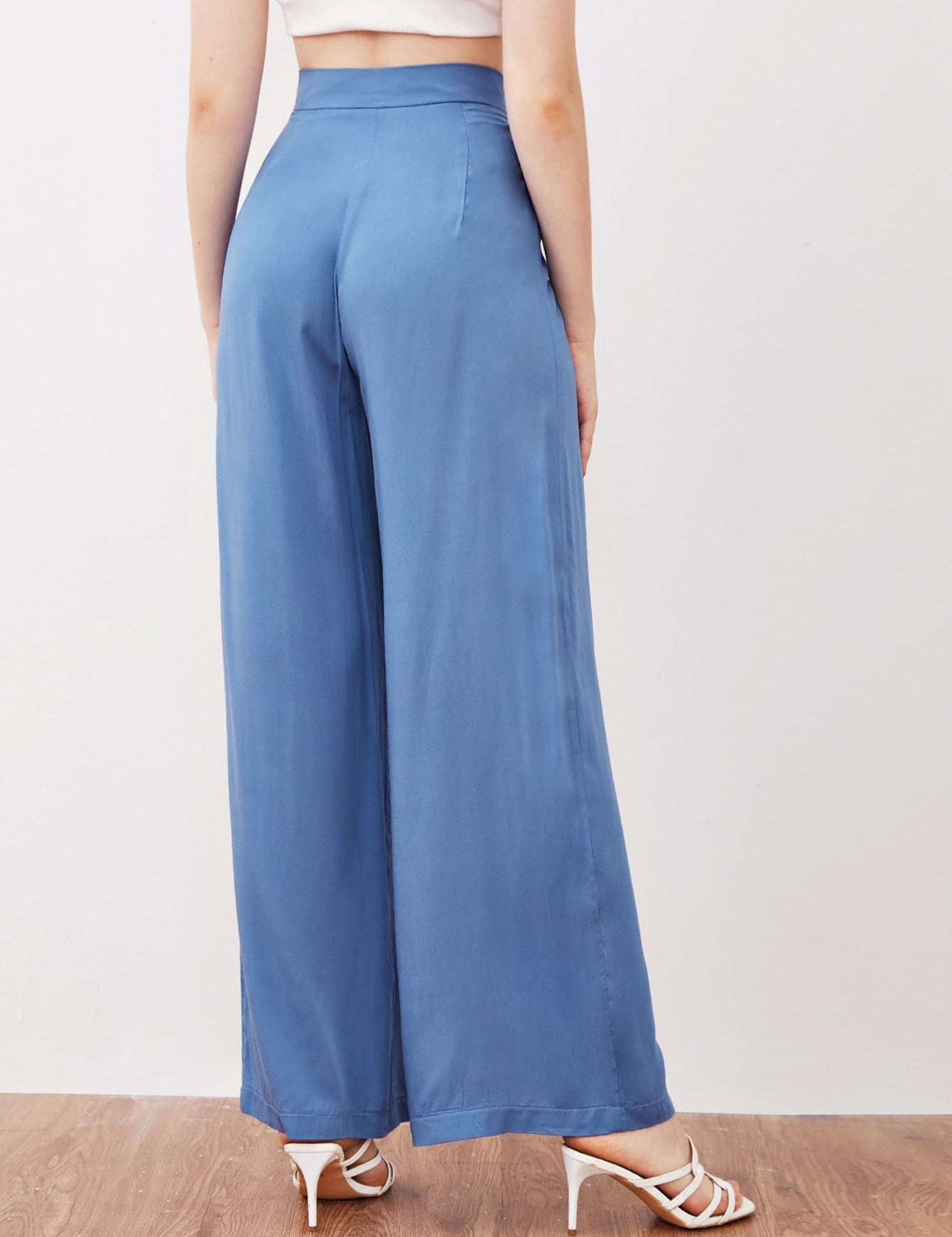 KOTTY Womens Solid Attractive High Rise Pant
