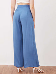 KOTTY Womens Solid Attractive High Rise Pant