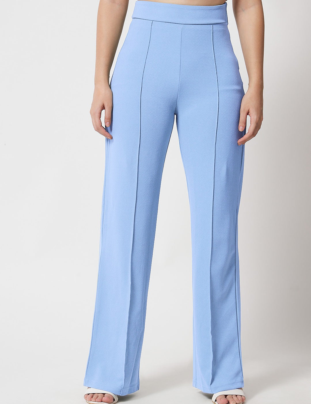 KOTTY Regular Fit Women Light Blue Trousers 