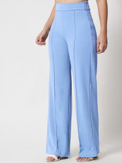 KOTTY Regular Fit Women Light Blue Trousers 