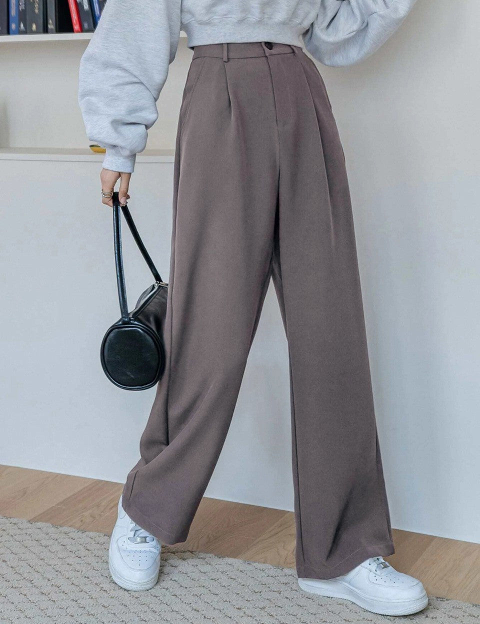 KOTTY Womens Solid Attractive High Rise Pant