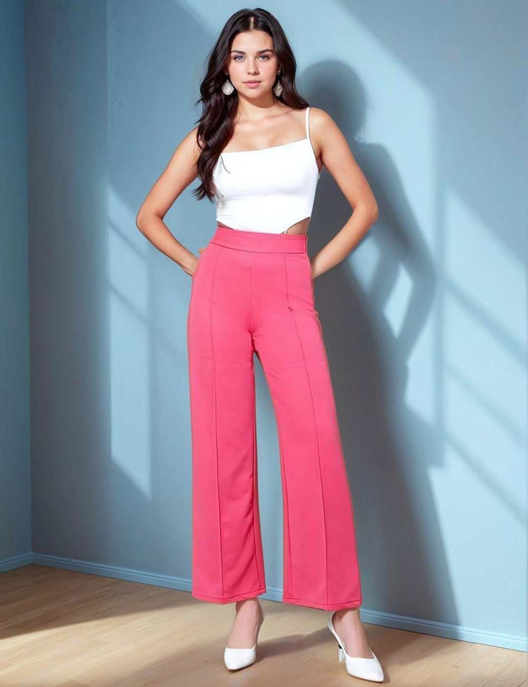 KOTTY Regular Fit Women Pink Trousers 