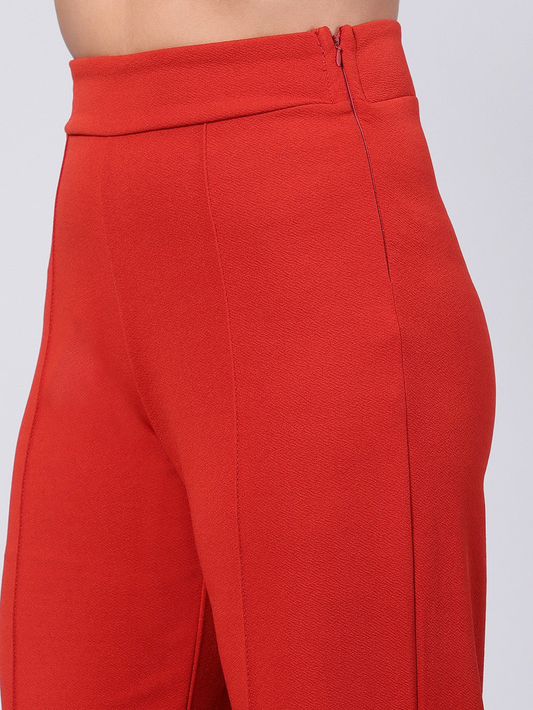 KOTTY Womens Solid Attractive High Rise Pant
