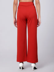KOTTY Womens Solid Attractive High Rise Pant