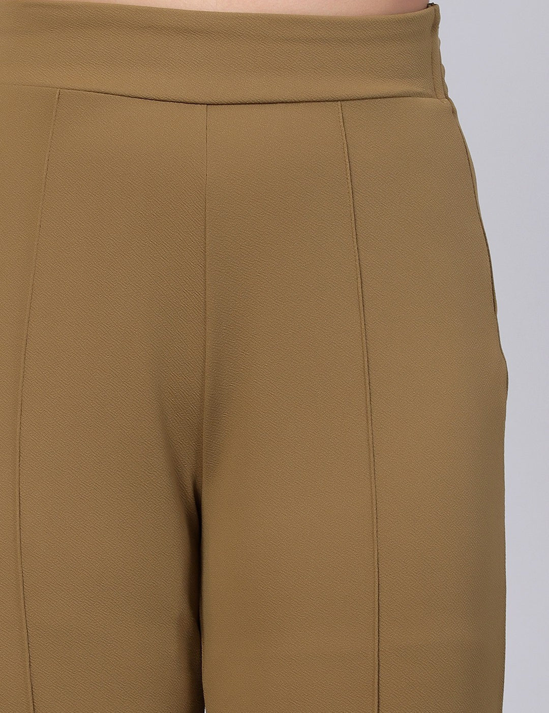 KOTTY Womens Solid Attractive High Rise Pant